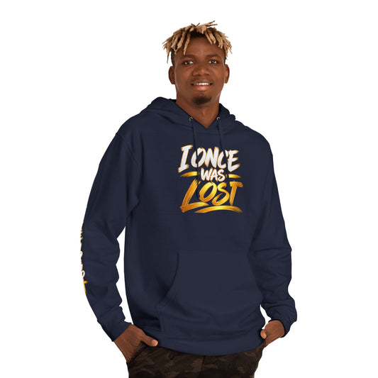 I Once Was Lost And Now I'm Found Hoodie | Luke 19:10 Christian Hoodie