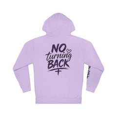 Decided to Follow Jesus Hoodie — “No Turning Back” Christian Faith Pullover