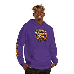 Friendship 'Iron Sharpens Iron' Hoodie – Inspirational Christian Graphic Pullover