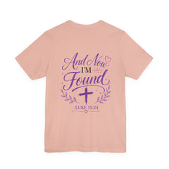 Once Was Lost, Now Found Christian T‑Shirt (Luke 15:24)