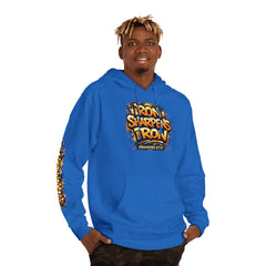 Friendship 'Iron Sharpens Iron' Hoodie – Inspirational Christian Graphic Pullover