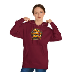 Friendship 'Iron Sharpens Iron' Hoodie – Inspirational Christian Graphic Pullover