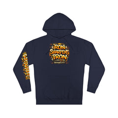 Friendship 'Iron Sharpens Iron' Hoodie – Inspirational Christian Graphic Pullover