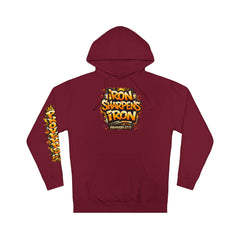 Friendship 'Iron Sharpens Iron' Hoodie – Inspirational Christian Graphic Pullover