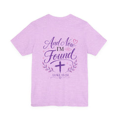 Once Was Lost, Now Found Christian T‑Shirt (Luke 15:24)