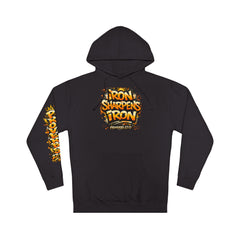 Friendship 'Iron Sharpens Iron' Hoodie – Inspirational Christian Graphic Pullover