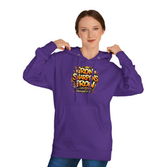 Friendship 'Iron Sharpens Iron' Hoodie – Inspirational Christian Graphic Pullover